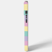 Uneven Stripes-pasta roze, geel, Paars en groen Case-Mate iPhone Case (Achterkant / Links)