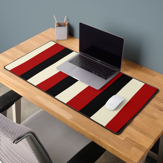 Uneven Stripes - Rood en crème Bureaumat (Kantoor 2)