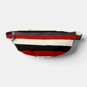 Uneven Stripes - Rood en crème Heuptasje (Liggend)