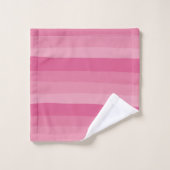Uneven Stripes - Roze Bad Handdoek (Wasdoekje)