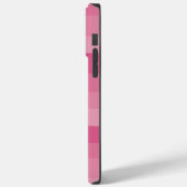 Uneven Stripes - Roze Case-Mate iPhone Case (Achterkant / Links)