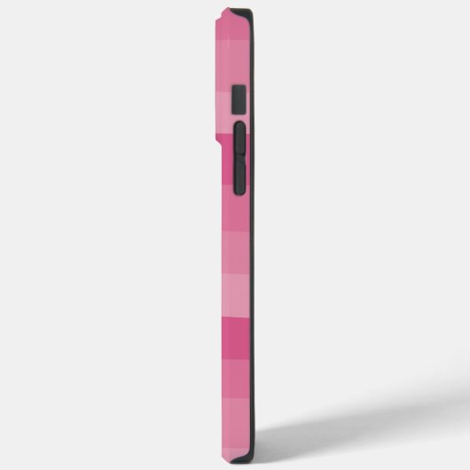 Uneven Stripes - Roze Case-Mate iPhone Case (Achterkant / Links)