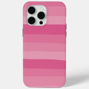 Uneven Stripes - Roze iPhone 15 Pro Max Hoesje