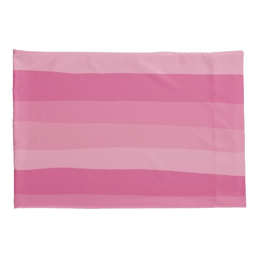 Uneven Stripes - Roze Kussensloop (Achterkant-Rechts)