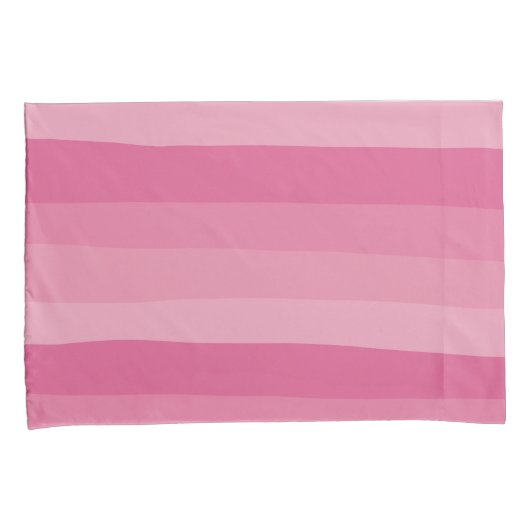 Uneven Stripes - Roze Kussensloop (Voorkant-Rechts)