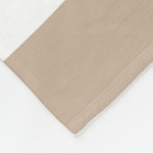 Uneven Stripes - Taupe, Black en White Fleece Deken (Hoek)