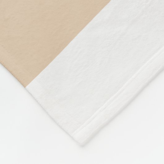 Uneven Stripes - White, Sand and Palm Green Fleece Deken (Hoek)