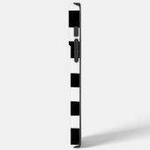 Uneven Stripes - zwart en wit Case-Mate iPhone Case (Achterkant / Links)