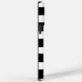 Uneven Stripes - zwart en wit Case-Mate iPhone Case (Achterkant / Rechts)