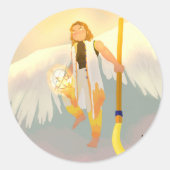 Unexpected buddy ronde sticker (Voorkant)