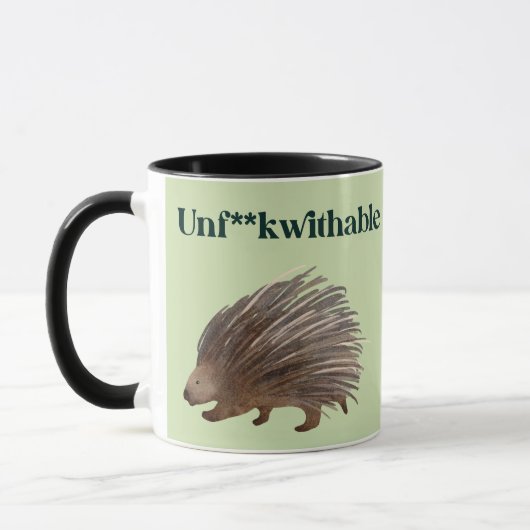 Unf**kwithable Porcupine Mok (Links)