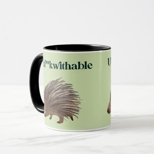 Unf**kwithable Porcupine Mok (Voorkant links)
