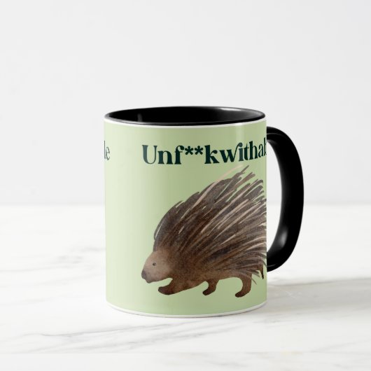 Unf**kwithable Porcupine Mok (Voorkant rechts)