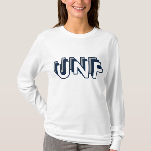 UNF - Universiteit van North Florida Long Sleeve T-shirt (Voorkant)
