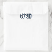 UNF University of North Florida Round Sticker (Tas)