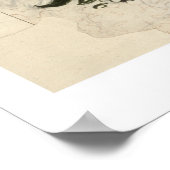 Unfinished 'Bird and Vine' wood block design for w Poster (Hoek)