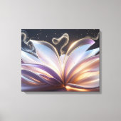 Unfolding Blooming Aura Canvas Afdruk (Voorkant)