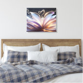 Unfolding Blooming Aura Canvas Afdruk (Insitu (Slaapkamer))
