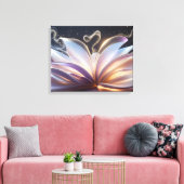 Unfolding Blooming Aura Canvas Afdruk (Insitu (Woonkamer))