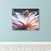 Unfolding Blooming Aura Canvas Afdruk (Insitu (Houten vloer))