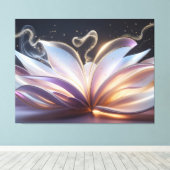Unfolding Blooming Aura Canvas Afdruk (Insitu (Houten vloer))