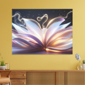 Unfolding Blooming Aura Canvas Afdruk (Insitu (Woonkamer))