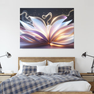 Unfolding Blooming Aura Canvas Afdruk