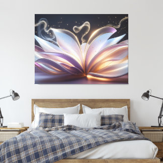 Unfolding Blooming Aura Canvas Afdruk