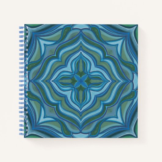 "Unfolding" Mandala Spiral Notebook Notitieboek (Voorkant)