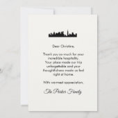 Unforgettable City Stay Custom Host Gift Card  Bedankkaart (Achterkant)