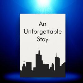 Unforgettable City Stay Custom Host Gift Card Bedankkaart