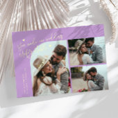 Unforgettable Wedding Lemon Wisteria Multi Photo Bedankkaart