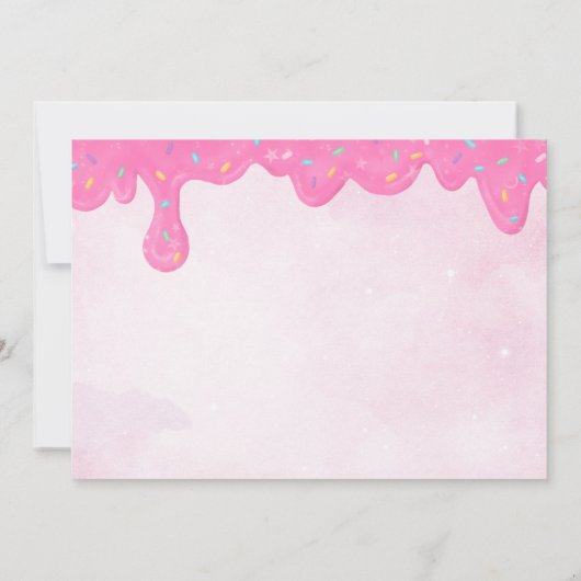 Unfourgettable Unicorn Donut Sweet 4th Birthday Kaart (Achterkant)