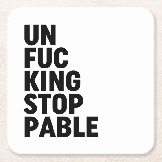 Unfu*Intrekbaar Kartonnen Onderzetters (Voorkant)