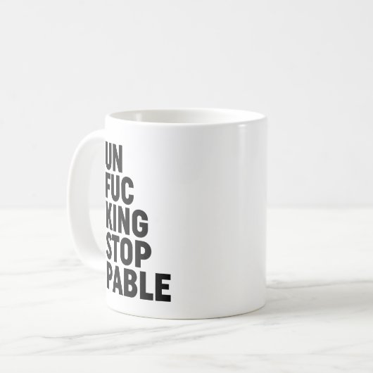 Unfu*Intrekbaar Koffiemok (Voorkant links)