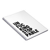 Unfu*Intrekbaar Notitieboek (Rechterzijde)