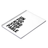 Unfu*Intrekbaar Notitieboek (Linkerzijde)