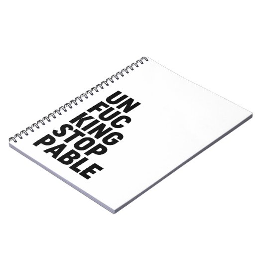 Unfu*Intrekbaar Notitieboek (Linkerzijde)