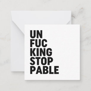 Unfu*Intrekbaar Notitiekaartje