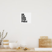 Unfu*Intrekbaar Poster (Keuken)