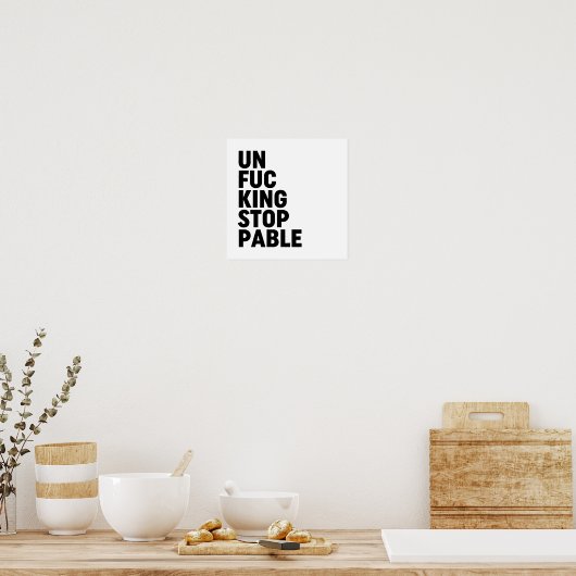 Unfu*Intrekbaar Poster (Keuken)