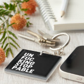 Unfu*Intrekbaar Sleutelhanger (Voorkant Rechts)