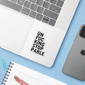 Unfu*Intrekbaar Sticker (Laptop met iPhone)