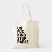 Unfu*Intrekbaar Tote Bag (Voorkant)