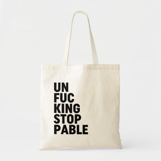 Unfu*Intrekbaar Tote Bag (Voorkant)