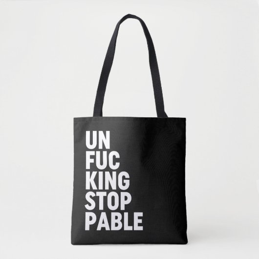 Unfu*Intrekbaar Tote Bag (Voorkant)