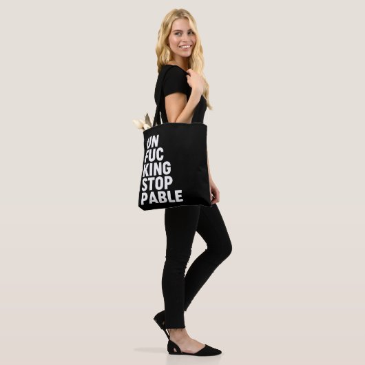 Unfu*Intrekbaar Tote Bag (Op model)