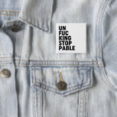 Unfu*Intrekbaar Vierkante Button 5,1 Cm (In situ)