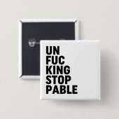 Unfu*Intrekbaar Vierkante Button 5,1 Cm (Voorkant /achterkant)