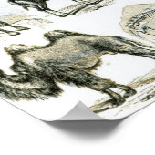 Ungalata of Hoofd Dieren Poster (Hoek)